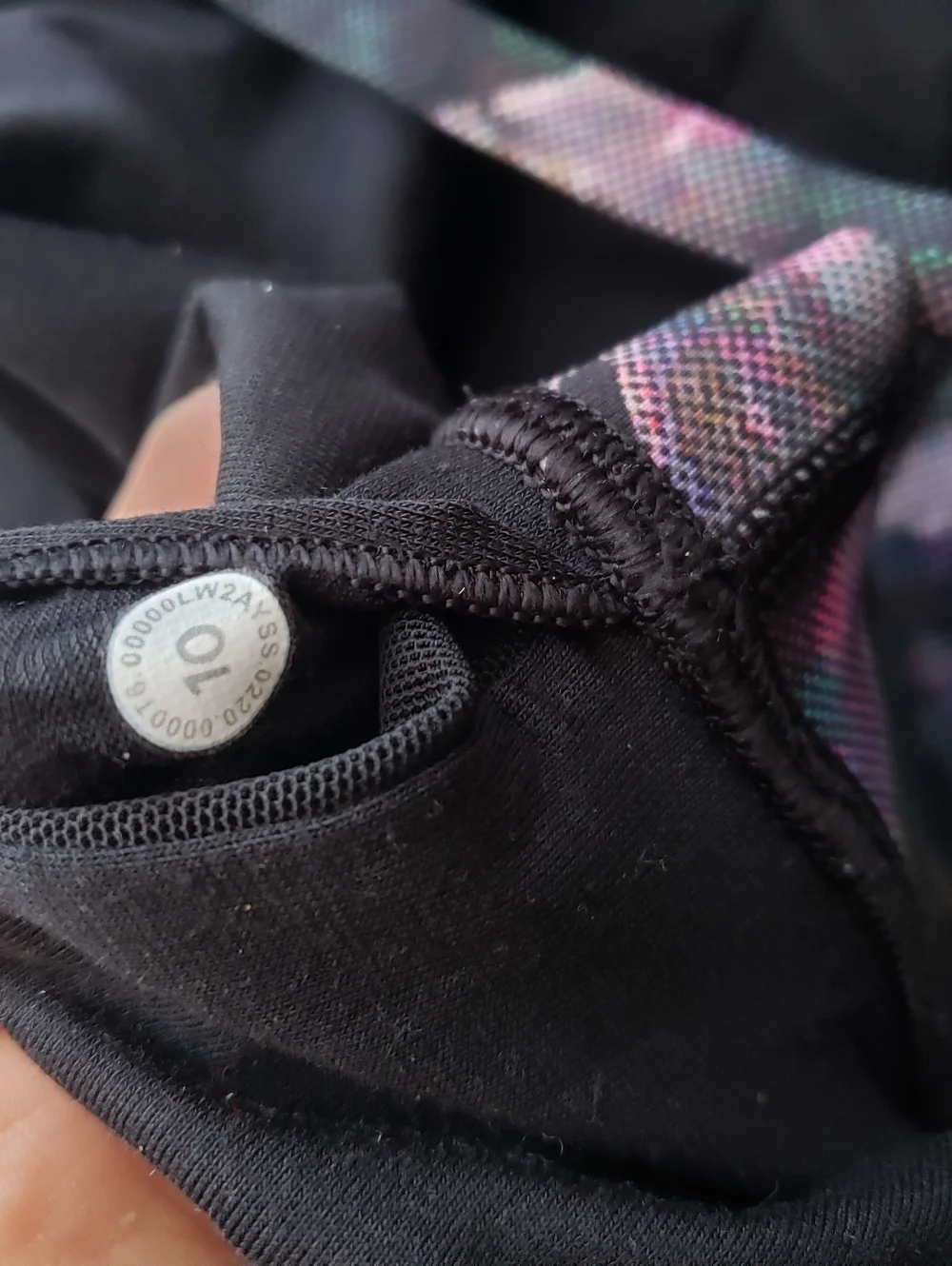 lululemon Energy Bra Black Floral Sports Bra Size 10 - Picture 5 of 5